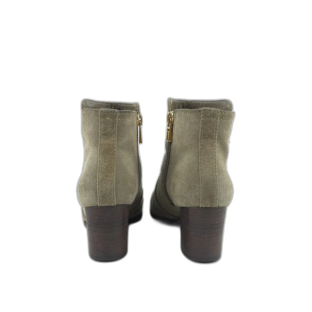 TORY BURCH Sabe Suede Ankle Bootie Preppy French Girl Old Money Quiet Luxury 6.5
